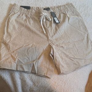 Banana Republic Beige Flat Front Shorts